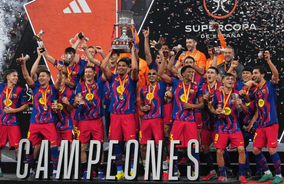 บาร์เซโลน่าพลิกสถานการณ์กลับมาเอาชนะเรอัล มาดริด คว้าแชมป์ซูเปอร์คัพ! _ฤดูกาล_ _สกอร์_ _ถ้วย_