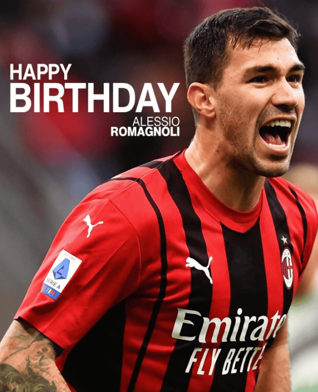 โซเชียลมีเดียของเอซี มิลาน เฉลิมฉลองวันเกิดครบรอบ 31 ปีของโรมาโญลี่ พร้อมสดุดีอดีตปราการหลังตัวหลัก _รอสโซเนรี่_ _ลาซิโอ_ _เซเรีย อา_